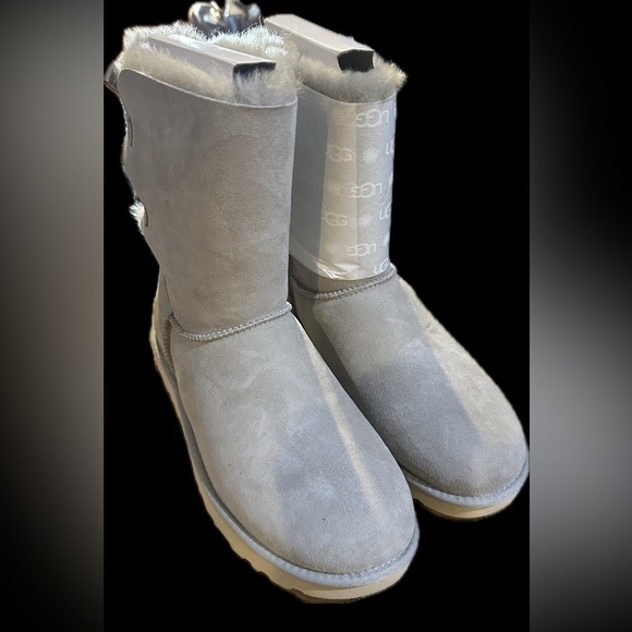 Ugg Bailey Bow II Boot Goat (light grey) BNIB AUTHENTIC Size 12 - Picture 2 of 5